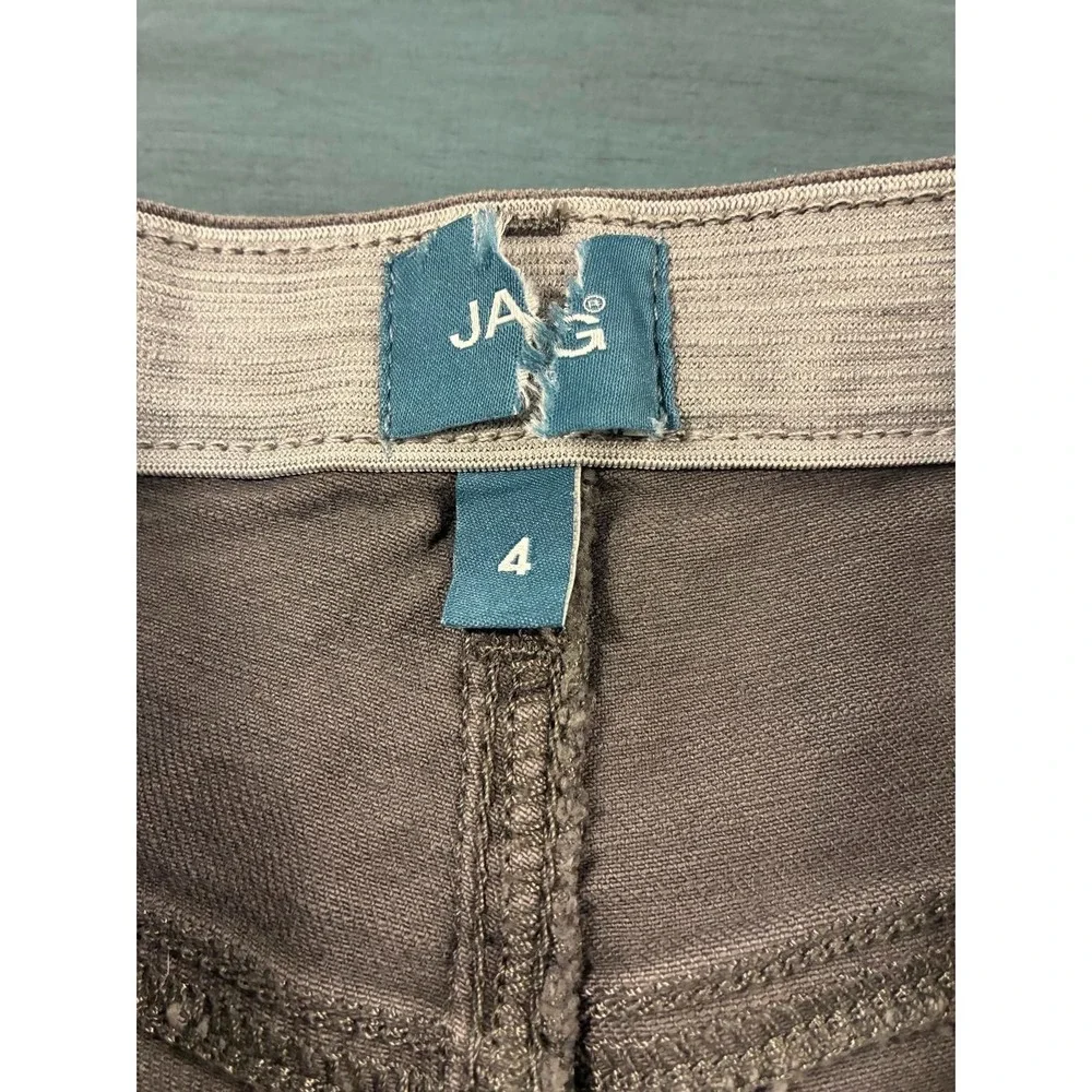 JAG‎ Women's Alex Boyfriend Shorts Gray 4/5 Stretch NWT